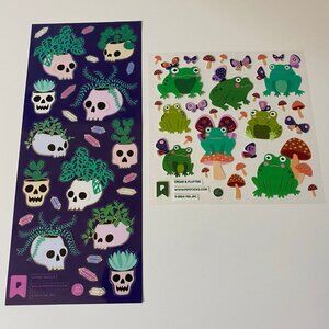 Pipsticks Skull & Frog Stickers
